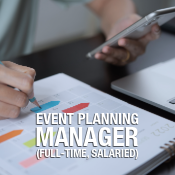 Manager, Event Planning (Full-Time, Salaried Position)