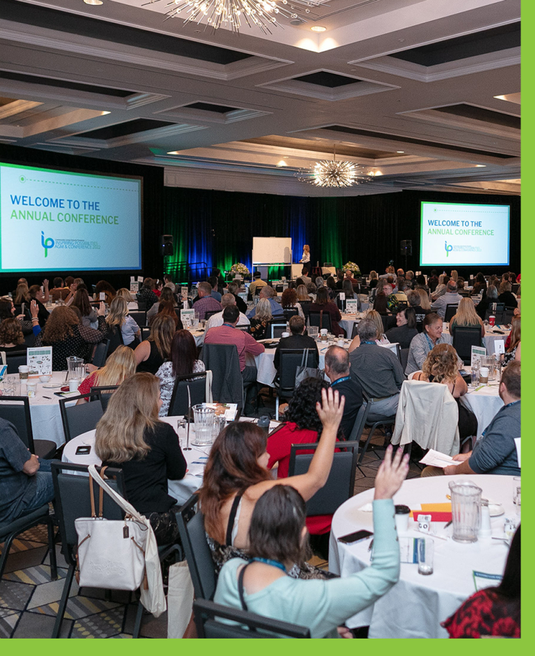 participants at a previous Community Living Ontario convention participating in a breakout session.