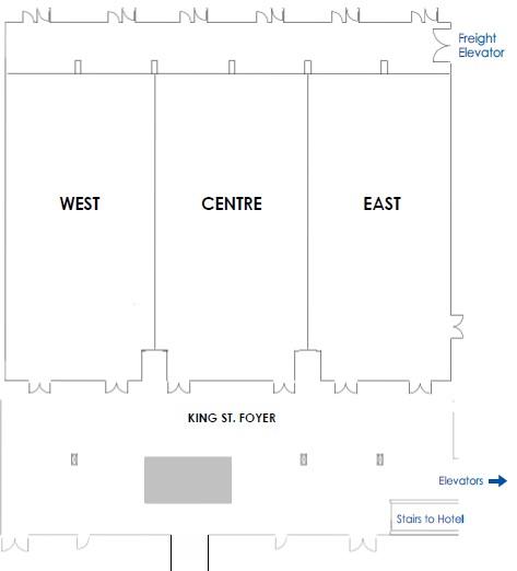 King Street Ballroom Floor Plan