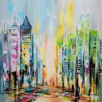 Painting from Ani Sarian exhibit at the Gallery at RBC Place London