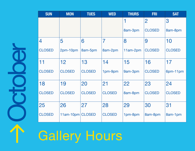 Gallery Exhibition hours at RBC Place London