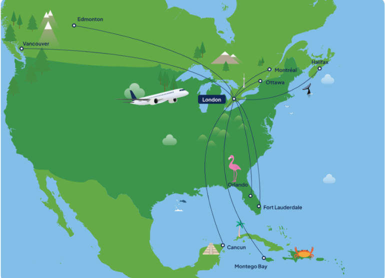 New!  9 non-stop destinations from London, ON!