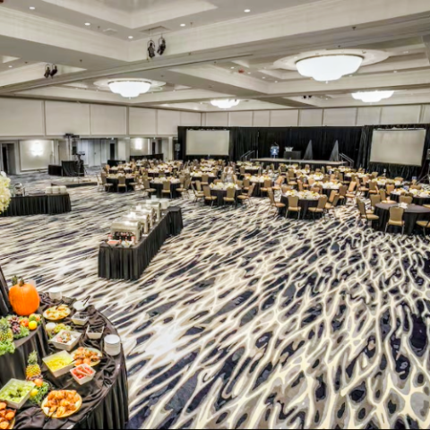 King street ballroom at 300 king street set for gala dinner