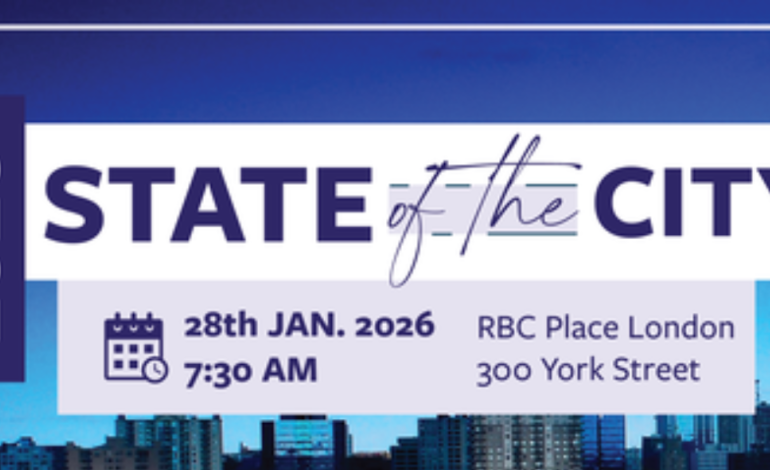 2026 state of the city address January 28, 2026 at RBC Place London
