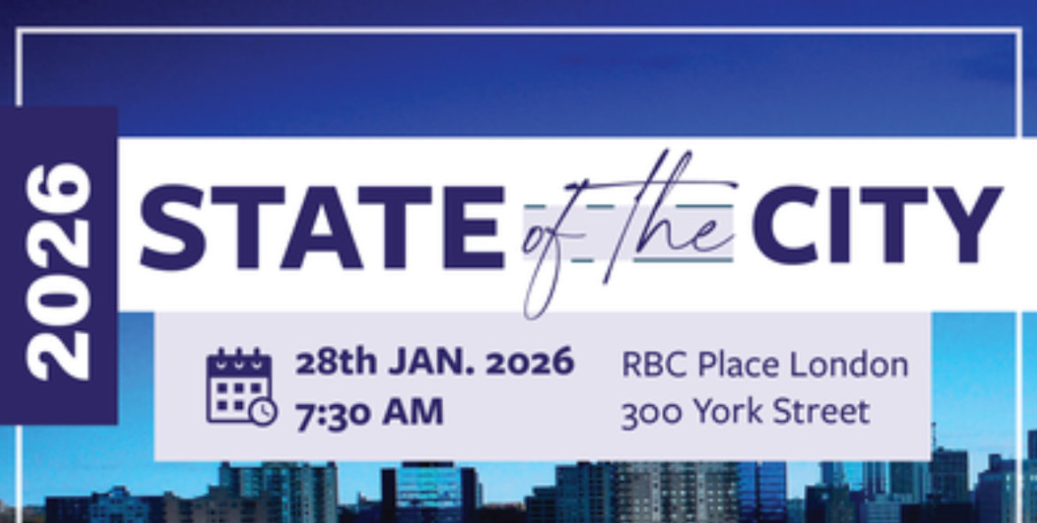 2026 state of the city address January 28, 2026 at RBC Place London